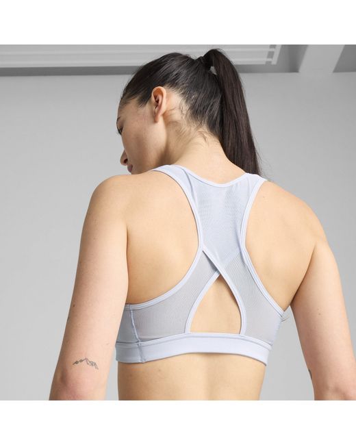 PUMA Blue X Hyrox Mid Impact Sports Bra