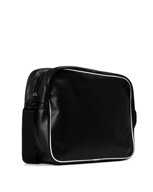 PUMA Black Campus Reporter Retro Messenger Bag for men