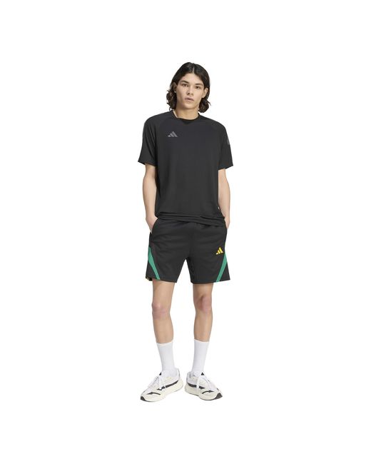 Adidas Black Fleece Jogger Shorts for men