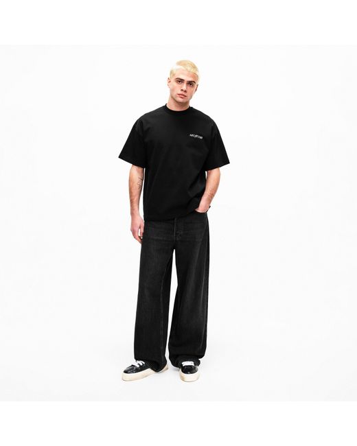 MKI Miyuki-Zoku Black Script Studio T Oversized T-Shirt for men