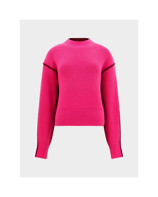 French Connection Pink Lorena Soft Knit Crew Neck Jumper