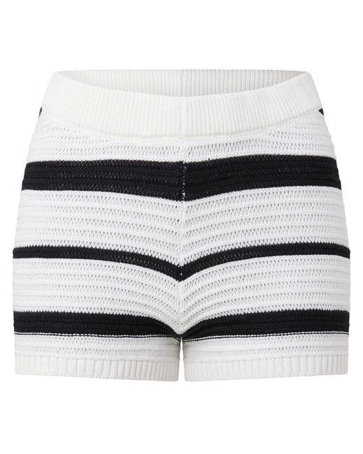 I Saw It First Blue Knitted Stripe Short