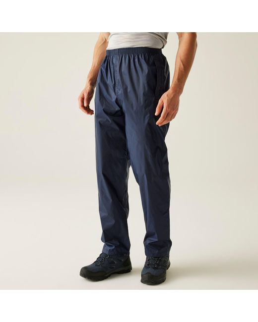 Regatta Blue Pack-It Overtrousers for men