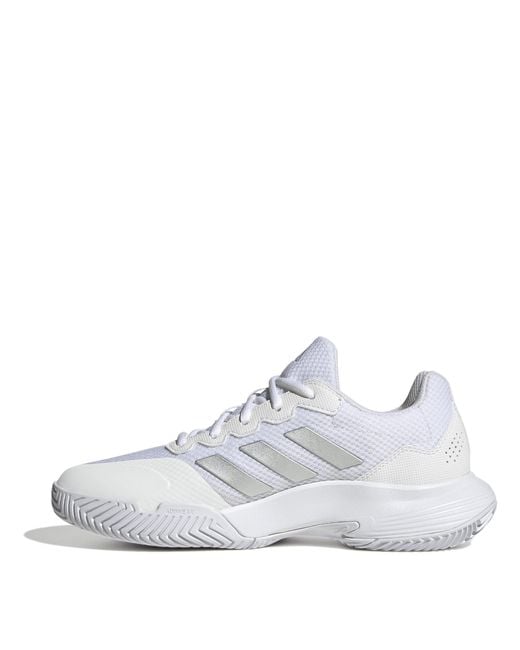 Adidas White Gamecourt 2.0 Tennis Shoes