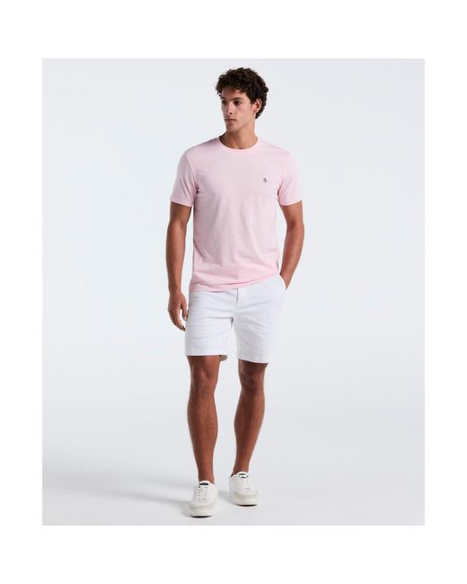 Original Penguin White Parfait Embroidered Logo T-Shirt for men
