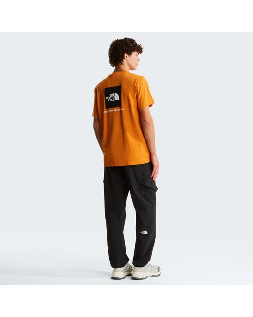 The North Face Orange Never Stop Exploring Regular Fit T-Shirt for men
