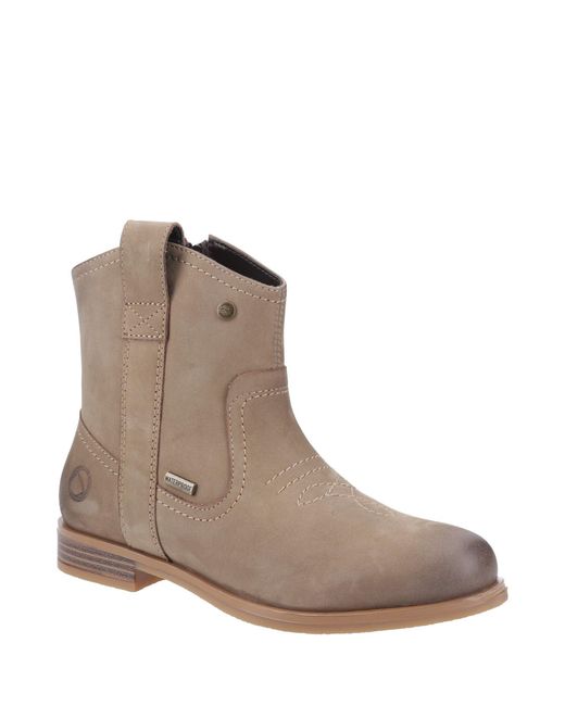 Cotswold Brown Signet Ankle Boots