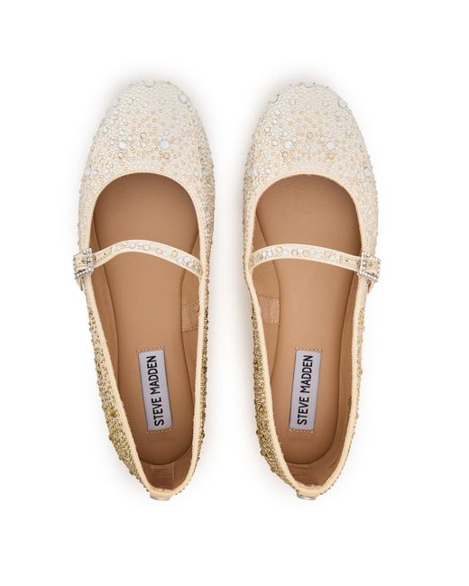 Steve Madden Natural Brissa Leopard Ballet Pumps