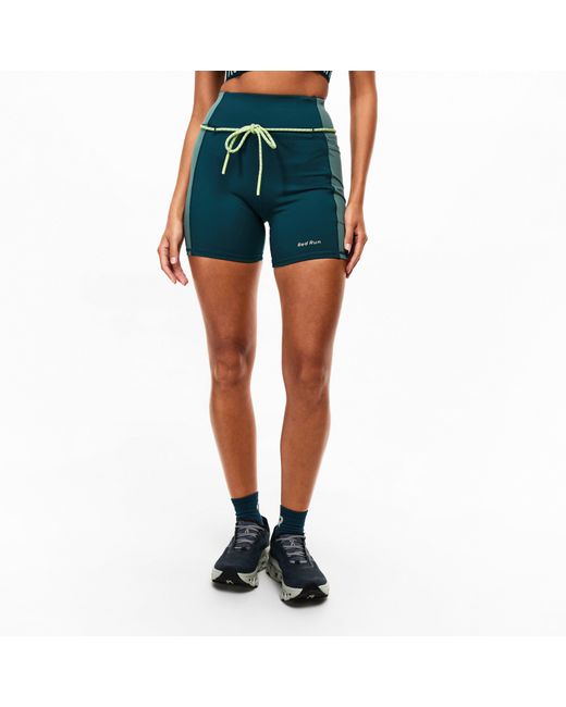 Red Run Green Skyline Cycling Shorts