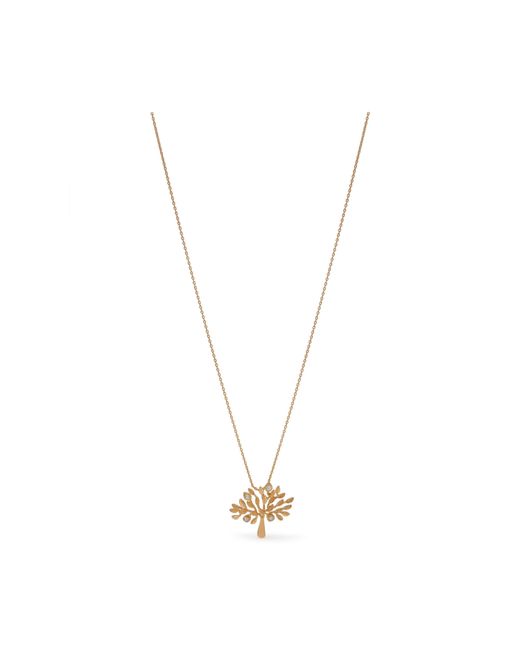 Mulberry Metallic Tree Pendant Necklace