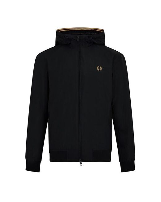 Fred Perry Black Brentham Hooded Jacket for men