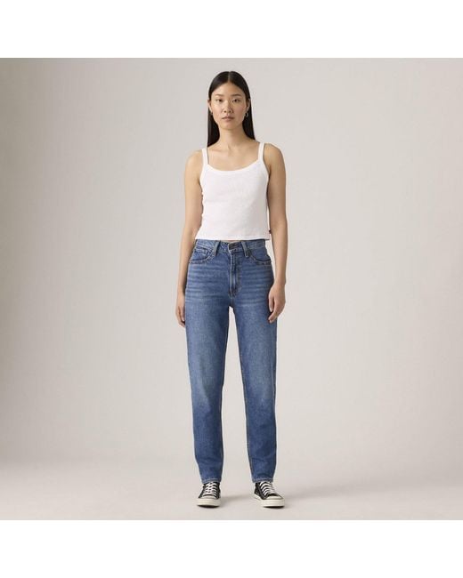 Levi's Blue 80S Mom Jean