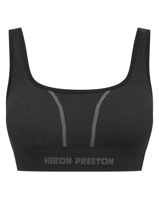Heron Preston Black Active Sports Bra
