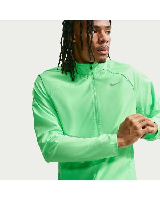 Nike Green Miler Repel Running Jacket for men