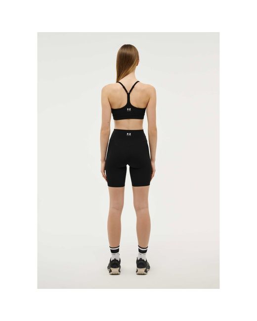 P.E Nation Black Signature Moisture Wicking Medium Impact Sports Bra