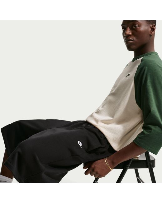 Nike Black Club Fleece Jogger Shorts for men
