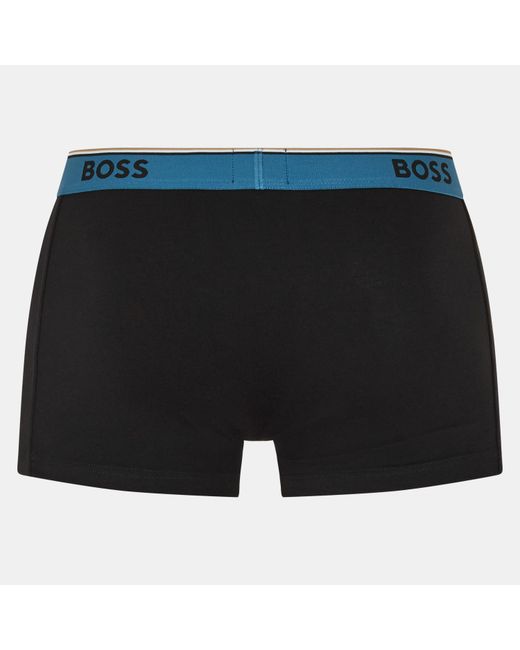 Boss Blue Bodywear 3-Pack Boxer Shorts With Logo Detail for men