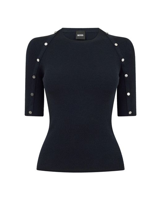 Boss Blue Famistosa Sweater