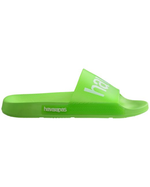 Havaianas Green Slide Flip Flops for men