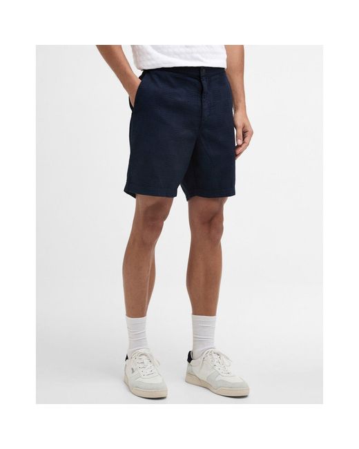 Barbour Blue Woven Tracksuit Shorts for men