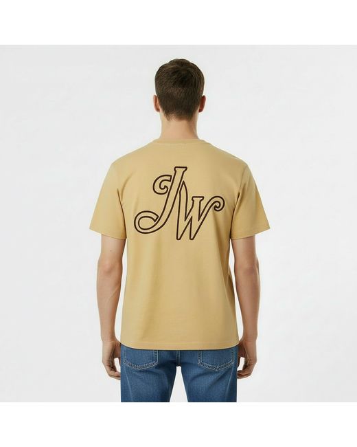 Jack Wills Yellow Jw Script Initial Regular Fit T-Shirt for men