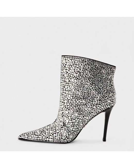 Steve Madden Gray Sentinel R Ankle Heeled Boots