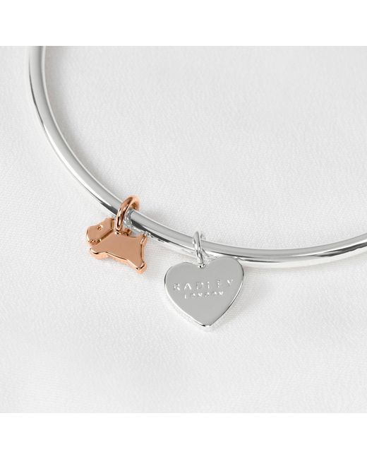 Radley Metallic Plated Handing Charm Bangle