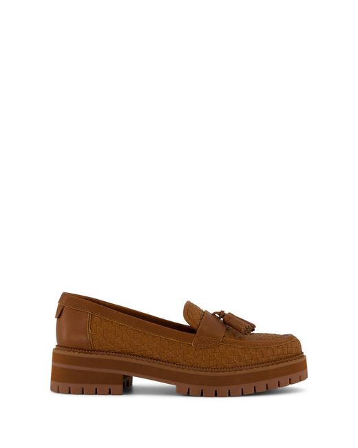 TOMS Brown Cara Woven Loafer