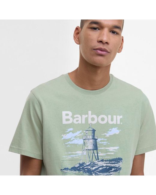 Barbour Green Harbourside T-Shirt for men