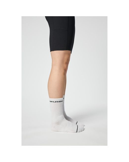 GIRLFRIEND COLLECTIVE White Quarter Socks