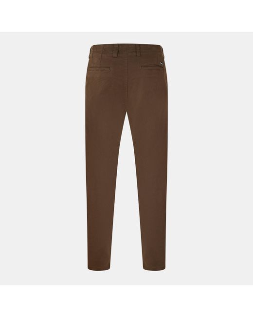 Threadbare Brown Slim Fit Trousers for men