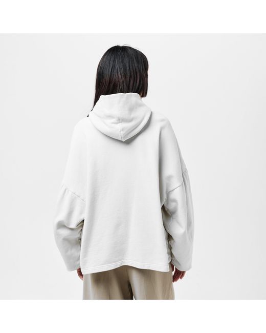 Balenciaga White Pull Over Relaxed Fit Hoodie
