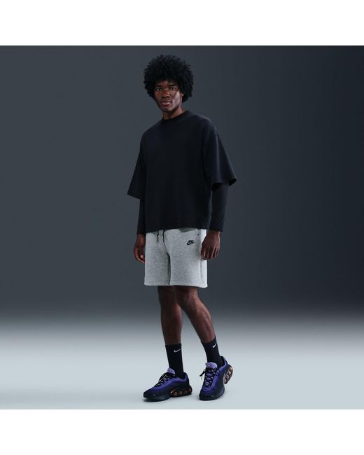 Nike Black Sportswear Tech Fleece Shorts for men