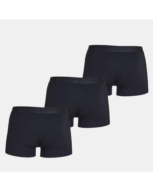 Boss Blue 3 Pack Boxers With Logo Waistband for men