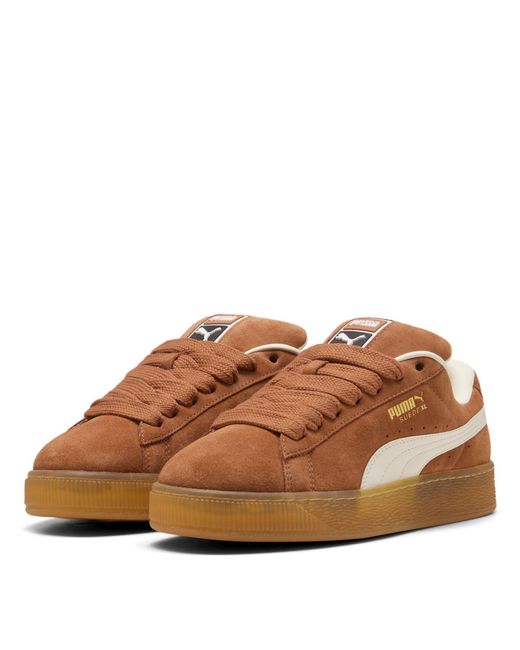 PUMA Brown Suede Xl Trainers for men