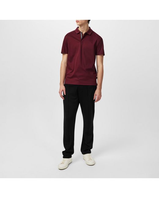 Ted Baker Red Regular Fit Zeiter Polo Shirt for men