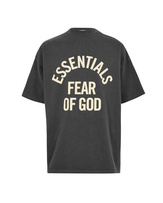 Fear Of God Black Oversized T-Shirt for men