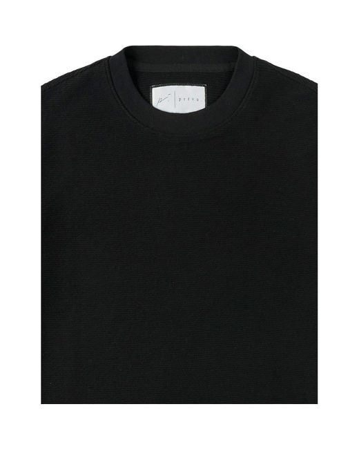 PREVU Black Ottoman T-Shirt for men