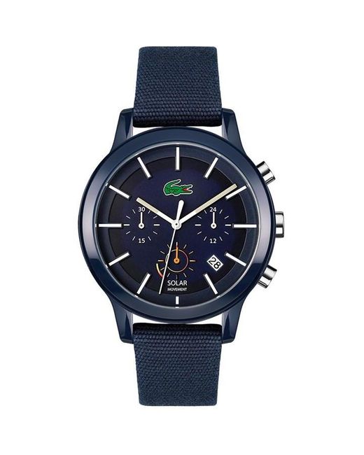 Lacoste Blue Solar Stainless Steel Fashion Analogue Solar Watch for men