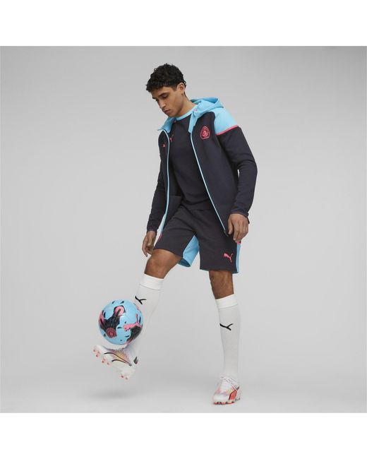 PUMA Blue Mcfc Casuals Hooded Jkt Hoody for men