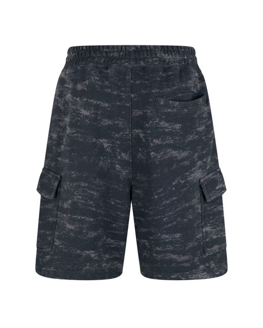Everlast Black Camo Cargo Shorts for men