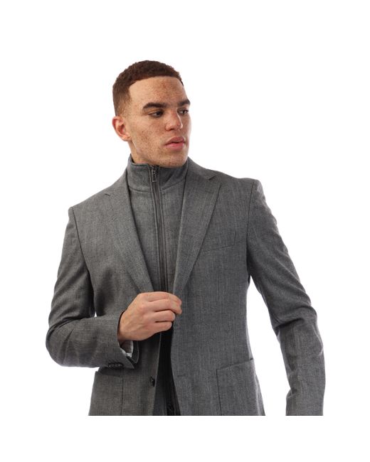 Boss Gray H Hutson Bib Formal for men
