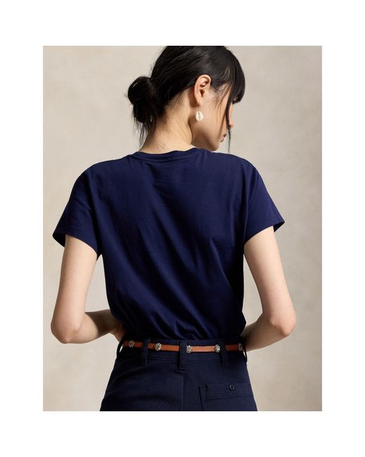 Polo Ralph Lauren Blue Round-Neck T-Shirt