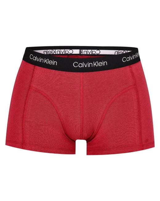 Calvin Klein Red 365 2 Pack Trunks for men