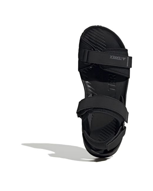 Adidas Black Terrex Hydroterra Sandals for men