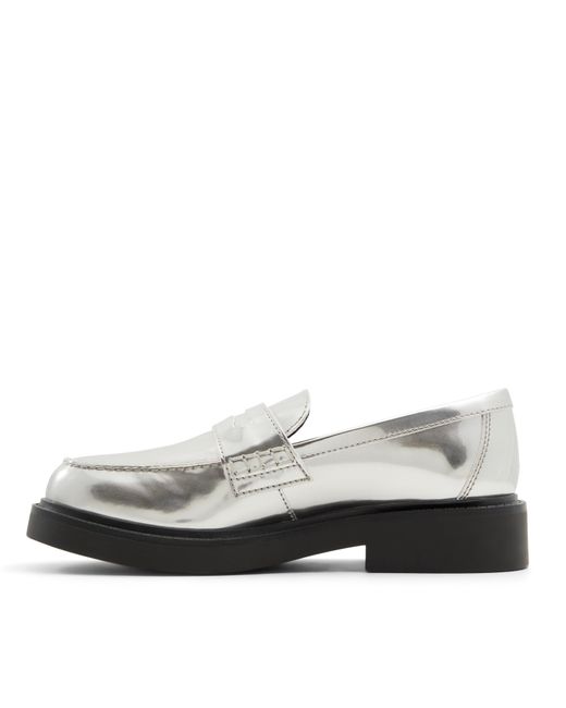 ALDO Metallic Verima Slip-On Flat Loafers