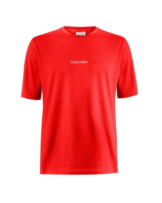 Calvin Klein Red Logo T-Shirt for men