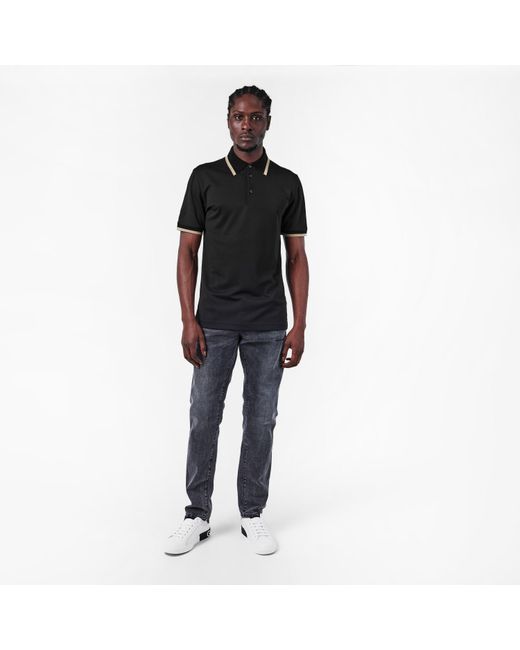 Dolce & Gabbana Black Travel Short Sleeve Polo Shirt for men