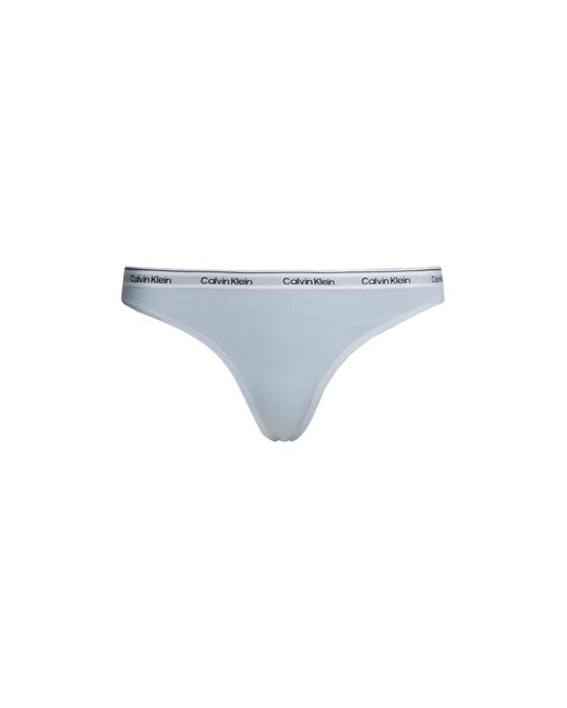 Calvin Klein Blue Logo Thong