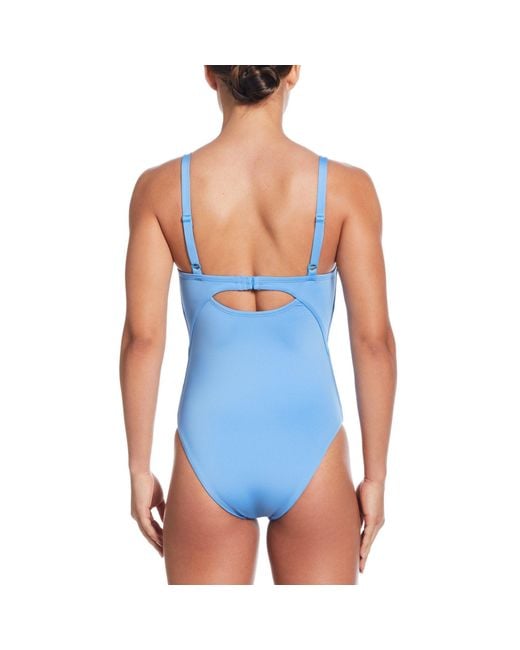 Nike Blue One Piece Swimsuit